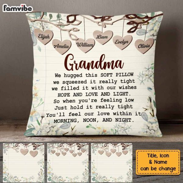 Personalized Gift For Grandma Hug This Pillow DB104 30O58 For Cheap - Image 3