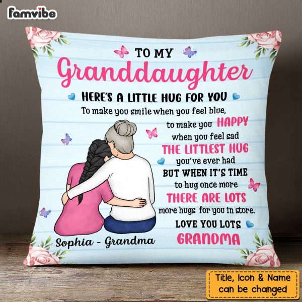 Personalized To My Granddaughter Here s A Little Hug For You Pillow NB252 58O47 For Cheap - Image 2