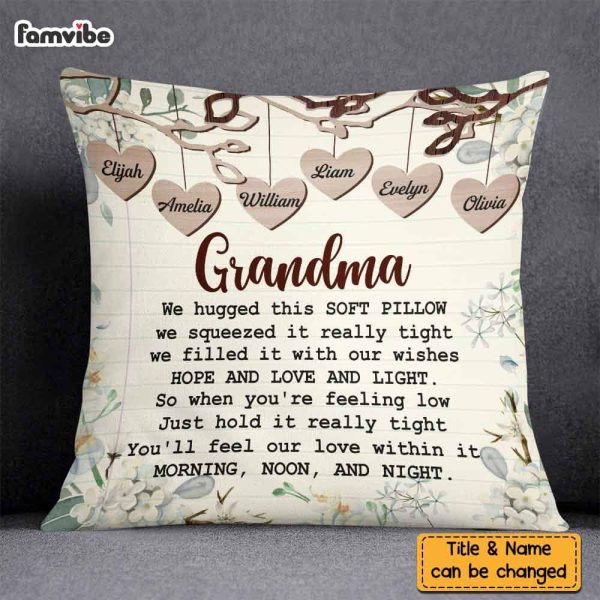 Personalized Gift For Grandma Hug This Pillow DB104 30O58 For Cheap - Image 2