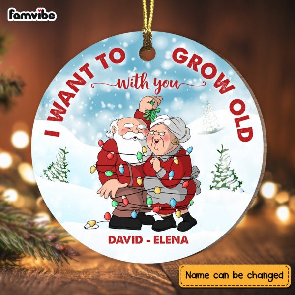 Personalized I Want To Grow Old With You  Circle Ornament NB226 32O73 Cheap - Image 2