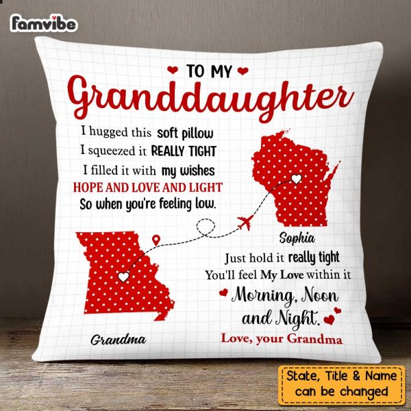 Personalized Long Distance Polka Dot Pillow OB113 23O47 Online Sale - Image 2