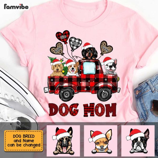 Personalized Dog Mom Christmas Truck Buffalo Plaid Shirt - Hoodie - Sweatshirt OB221 58O47 on Sale - Image 5