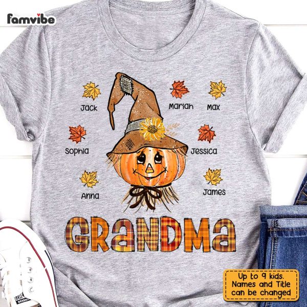 Personalized Blessed To Be Called Grandma Fall T Shirt AG257 30O31 For Cheap - Image 4