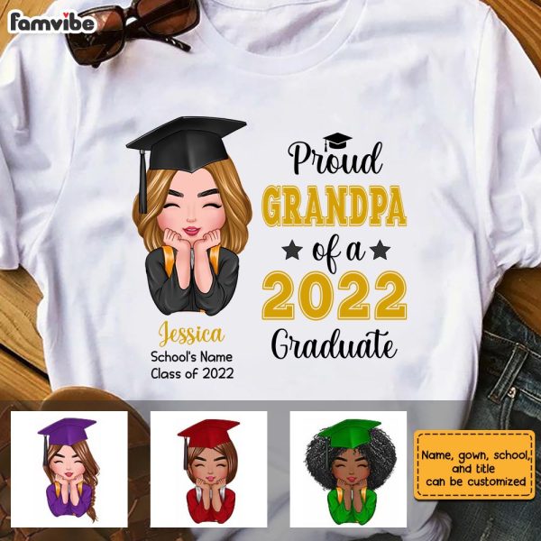 Personalized Grandpa Graduation 2022 T Shirt JN73 30O28 Online now - Image 3
