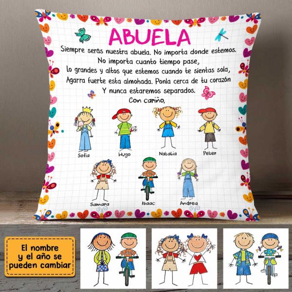 Personalized Grandma Spanish Abuela Grandkids Pillow DB102 58O47 Cheap - Image 3