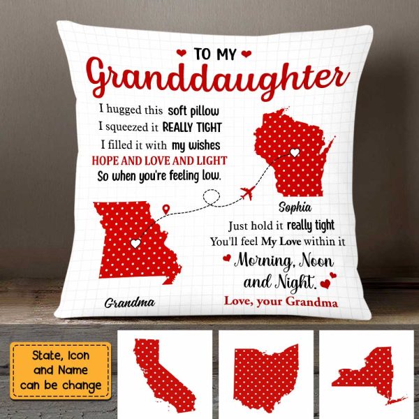 Personalized Long Distance Polka Dot Pillow OB113 23O47 Online Sale - Image 3