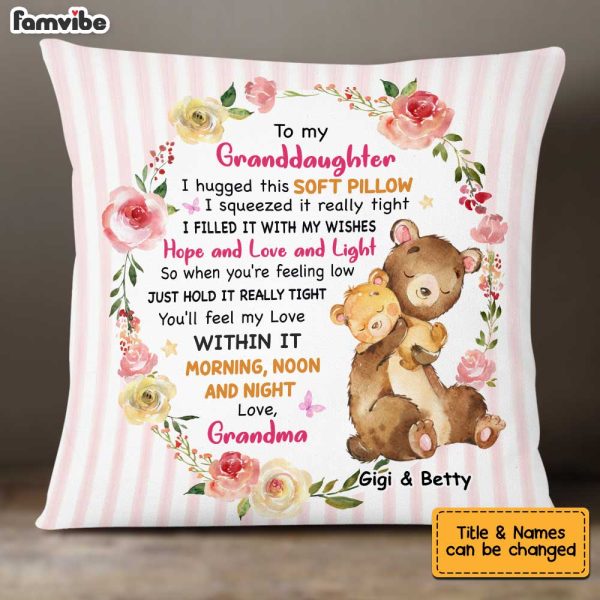 Personalized Granddaughter Bear Pillow OB191 85O34 For Cheap - Image 3