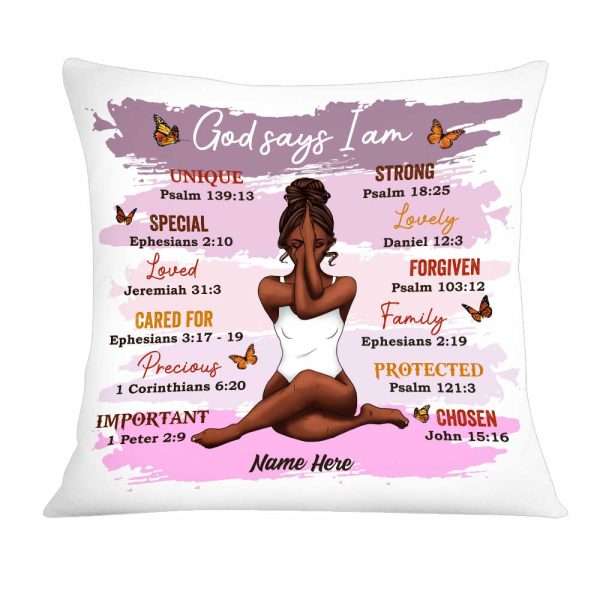 Personalized Girl You Are Beautiful Bible Verse Pillow AG249 58O34 For Sale