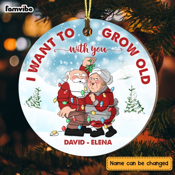 Personalized I Want To Grow Old With You  Circle Ornament NB226 32O73 Cheap - Image 4
