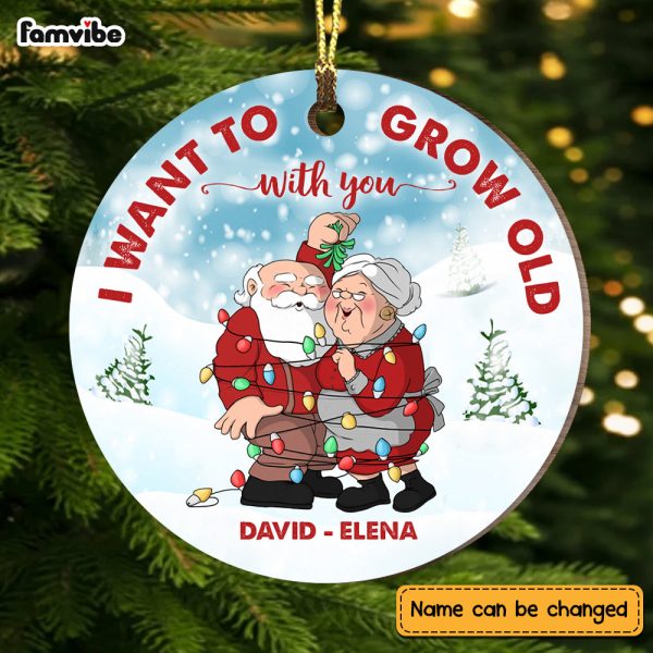 Personalized I Want To Grow Old With You  Circle Ornament NB226 32O73 Cheap - Image 3