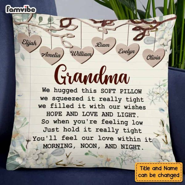 Personalized Gift For Grandma Hug This Pillow DB104 30O58 For Cheap - Image 5