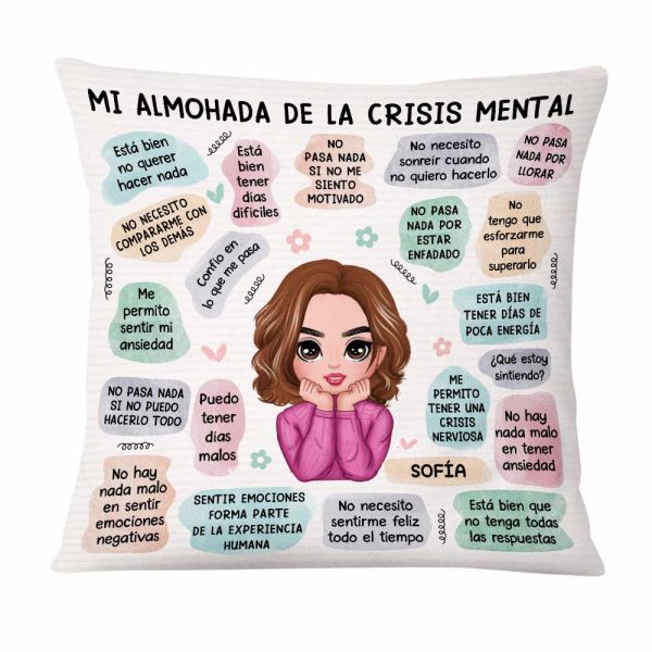 Personalized Daughter Mental Health Daily Affirmations Spanish Pillow DB72 58O47 Cheap