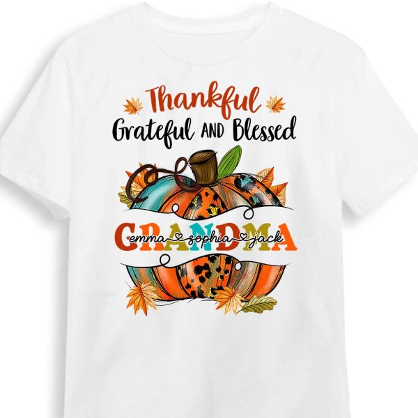 Personalized Fall Pumpkin Grandma T Shirt AG201 32O31 Supply