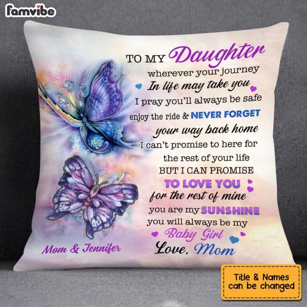 Personalized Butterfly Daughter Pillow OB152 85O34 For Discount - Image 2