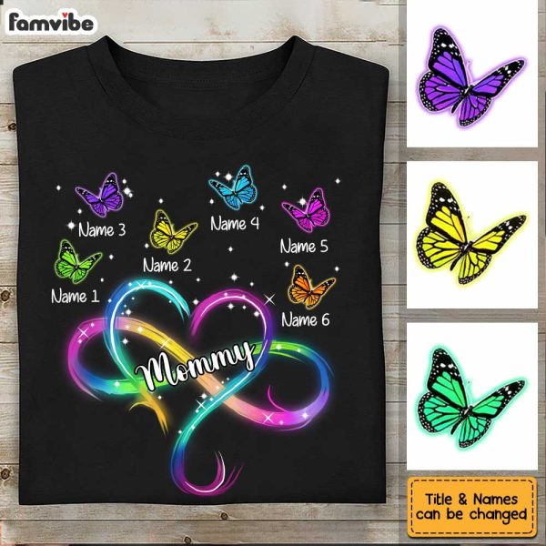 Personalized Mom Infinity Heart T Shirt JN54 30O34 Online Hot Sale - Image 4