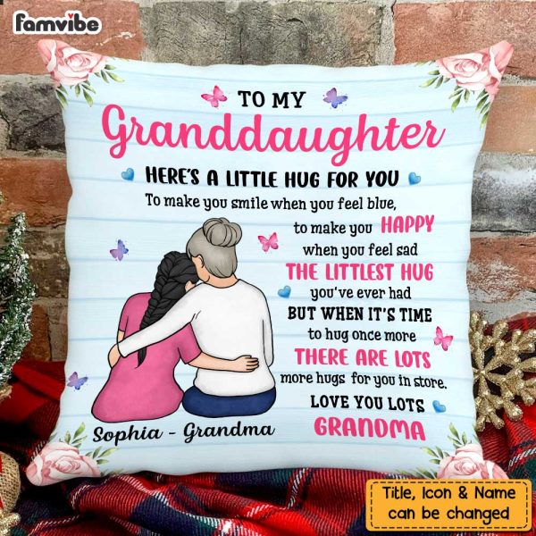 Personalized To My Granddaughter Here s A Little Hug For You Pillow NB252 58O47 For Cheap - Image 4