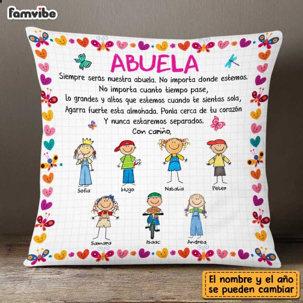 Personalized Grandma Spanish Abuela Grandkids Pillow DB102 58O47 Cheap - Image 2