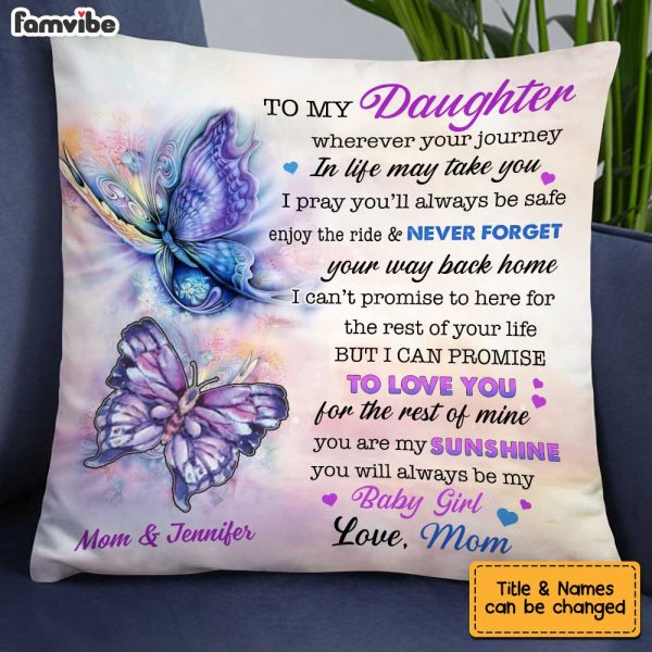 Personalized Butterfly Daughter Pillow OB152 85O34 For Discount - Image 4