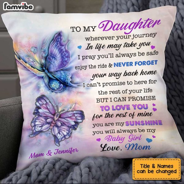 Personalized Butterfly Daughter Pillow OB152 85O34 For Discount - Image 3