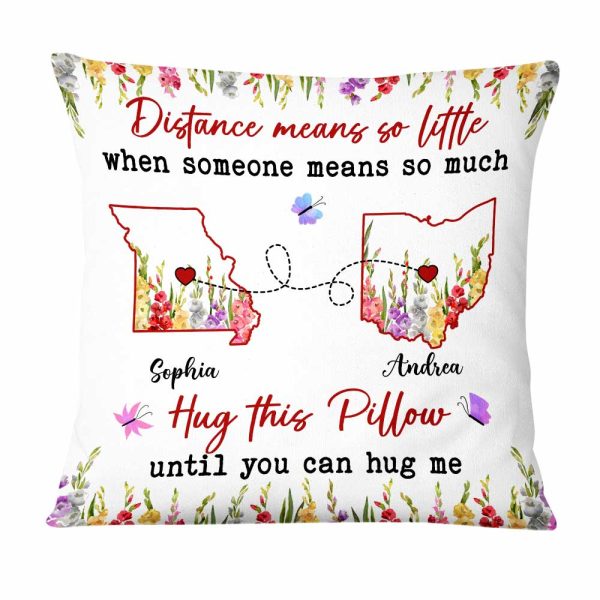 Personalized Long Distance Pillow AG131 23O47 Online