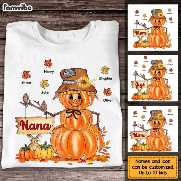 Personalized Fall Pumpkin Grandma T Shirt - Hoodie - Sweatshirt SB52 85O28 For Cheap - Image 3