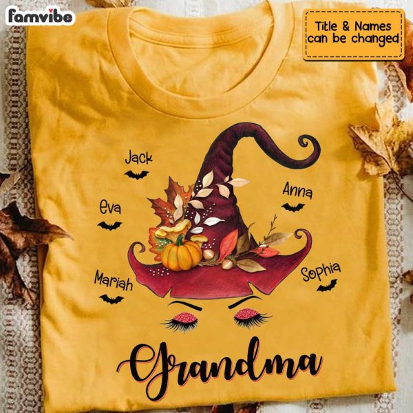 Personalized Fall Halloween Grandma T Shirt AG182 23O34 For Discount - Image 5