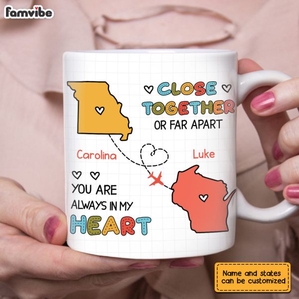 Personalized Long Distance Drawing Mug AG151 30O28 Online - Image 2