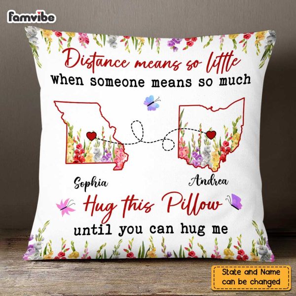 Personalized Long Distance Pillow AG131 23O47 Online - Image 2