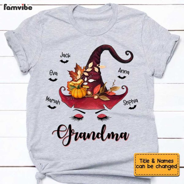 Personalized Fall Halloween Grandma T Shirt AG182 23O34 For Discount - Image 4