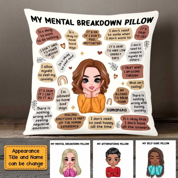 Personalized Mental Health Breakdown Pillow OB135 36O47 Online Sale - Image 5