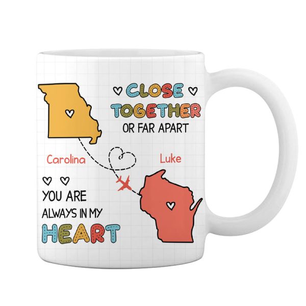 Personalized Long Distance Drawing Mug AG151 30O28 Online